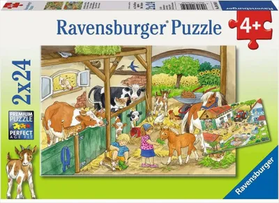 Obrázok produktu pre Ravensburger A Day at the Farm, 24 kusov, Farma, 4 rok / roky