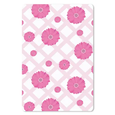 Produktbild von MuchoWow® Mauspad Mousepad Blumen - Muster - Pastell 40x60 cm - Mousepads - Maus Mat - Pad - Mausunterlage - Schreibtisch Accesoire