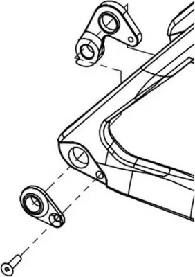 Image de Look 795 Blade Rs/765 Op2/796 Mono Patte de dérailleur Argent Argent One Size