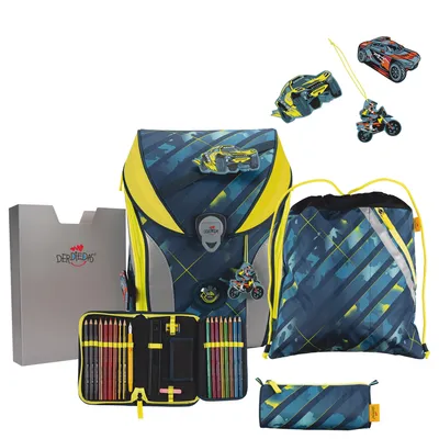 Produktbild von DerDieDas ErgoFlex MAX Speed Challenge Schulranzen Set 5tlg.