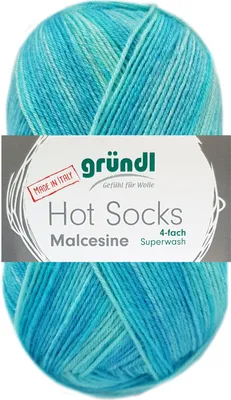 Produktbild von 100 Gramm Gründl Hot Socks Malcesine 4-fach 08 Pool
