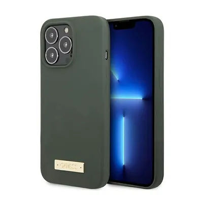 Produktbild von Guess Guhmp13Xspla Iphone 13 Pro Max 6,7 Grün/Khaki Hartschale Silikon Logo Platte Magsafe