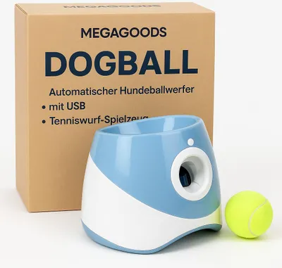 Produktbild von Automatischer Hundeballwerfer mit USB Tenniswurf Spielzeug DE.