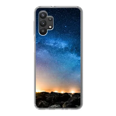 Produktbild von MuchoWow® Handyhülle Schutzhülle Hülle für Samsung Galaxy A32 5G Galaxie - Universum - Sonne - Jungen - Mädchen - Kinder Silikon Softcase Handy Hülle - Softcase