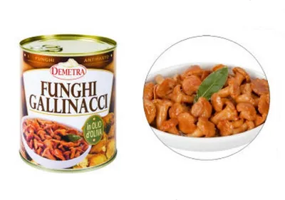 Immagine prodotto di Finferli in olio d'oliva 800 gr. - Demetra