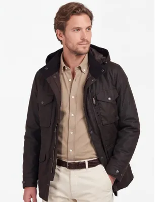 Produktbild von Barbour braune einfarbige Winterjacke normale Passform