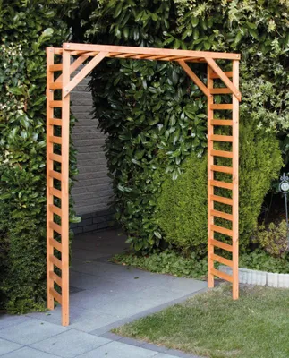 Produktbild von Pergola 'Steffi', mit 4 Erdanker Maße: 137 x 47 x 200 cm, für Kletterpflanzen