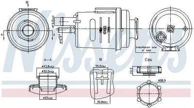 Produktbild von NISSENS Ausgleichsbehälter Kühlmittel für FORD MONDEO IV Turnier (BA7) Kühlwasser 996314