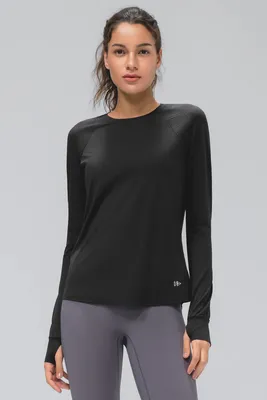 Produktbild von Yvette Katy Longsleeve Damen, schwarz, M