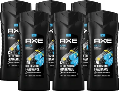 Produktbild von AXE 3in1 Duschgel & Shampoo Alaska XL 6x 400 ml Herren Männer Showergel  Shower Gel for Men