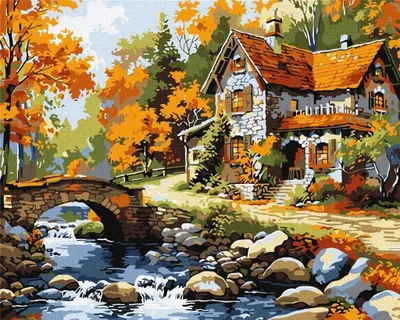 Produktbild von Malen nach Zahlen – Harmonie der Natur 40 x 50 cm – Ideyka