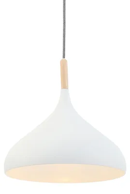 Obrázok produktu pre Mexlite - závesná lampa - Bjorr - biela - drevo kov - Ø 33cm - E27 - 7730W