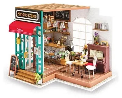 Imagen del producto de RoboTime, mini casa con cúpula, cafetería