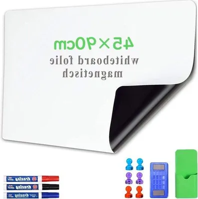 Produktbild von Famanu Magnetische Whiteboard Folie 45 x 90 cm - Wochenplaner mit Marker und Wischer