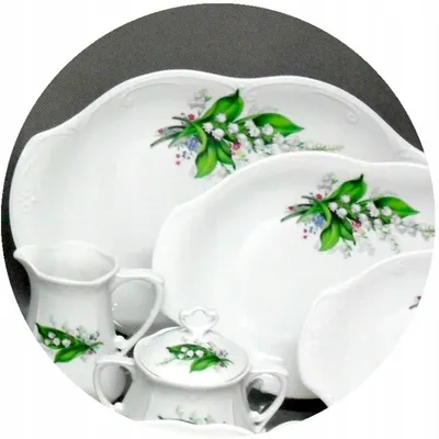 Produktbild von Malcer Kamelia Ovaler Servierteller 24 cm Porzellan