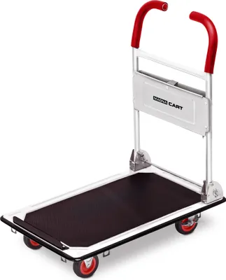 Zdjęcie produktu dla Wózek platformowy Magnacart - maks. 300 kg - stal - składany wózek transportowy - 91 x 61 x 87 CM - srebrny
