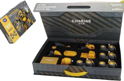 Zdjęcie produktu dla 1 Pudełko 5-in-1 Zintegrowana konstrukcja pojazdu Robot zestaw dla chłopca 5-7 lat Jak pokazano