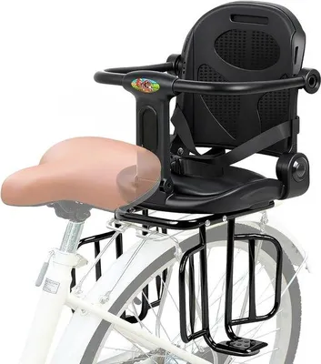 Produktbild von Kindersitz für Fahrräder, hinten, Kindersitz für Fahrräder mit Fußstützen und Sicherheitsbügeln, Kindersitz für Mountainbikes, Sitzkissen