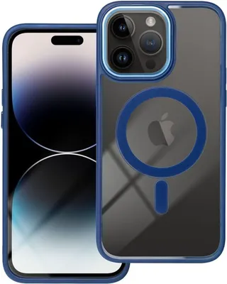 Produktbild von Color Edge Mag Cover kompatibel mit Mag Safe für iPhone 13 Blau