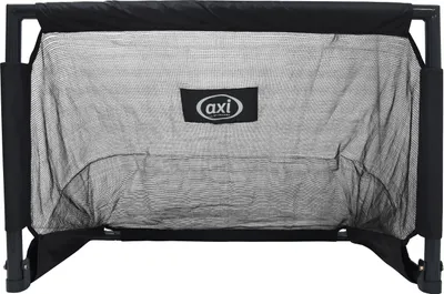Produktbild von AXI Lionel Fußballtor klappbar 90 x 60 cm in Anthrazit für den Garten | Fussball Tornetz aus Metall mit Bodenverankerung | Fußball Tor für Kinder & Erwachsene