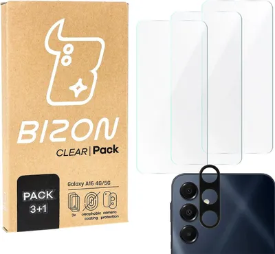 Produktbild von Bizon Clear 3x Bildschirmglas + Kameraglas Samsung Galaxy A16 4G/5G