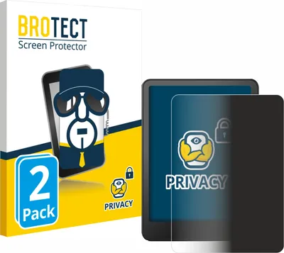 Produktbild von 2x BROTECT Sichtschutzfolie für Amazon Kindle Paperwhite 2024 Signature Edition (12. Gen.) Anti-Spy Privacy Sichtschutz Blickschutz Folie Blaulicht-Schutz