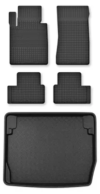 Obrázek produktu pro Vaničkové autokoberce + vana kufru pro: BMW řada 1 F20 2011-2019 hatchback 5 ks