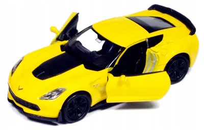 Produktbild von Welly Chevrolet Corvette Z06 2017 gelbes Metallauto