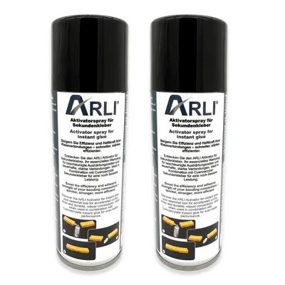 Produktbild von 2x ARLI Aktivator für Sekundenkleber Aktivatorspray 200ml - Beschleuniger für schnelle und starke Verbindung