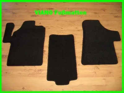 Produktbild von Fußmatten 3-teilig Velour schwarz Teppich passend für Mercedes  Viano Vito W639
