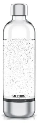 Immagine prodotto di Bottiglia per gorgogliatore d'acqua Arendo 1l, 1000 ml, acciaio inox/PET, bottiglia di ricambio, incrostazione, volume di bolle max 900 ml, accessori per gorgogliatori d'acqua Arendo