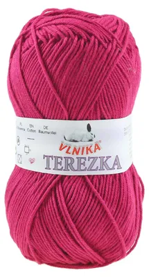 Strickgarn TEREZKA 100% Baumwolle, magenta
