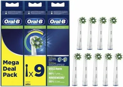 Produktbild von Oral-B CrossAction, 9 Stück(e), Weiß, Oral-B, CrossAction
