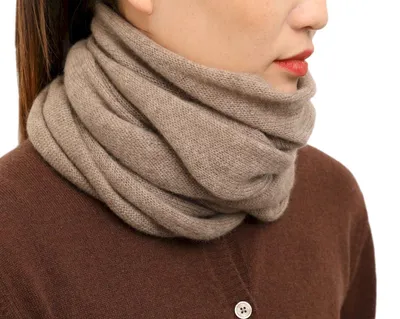 Produktbild von Prettystern XL 100% Kaschmir Winter Loop-Schal Cashmere Kaschmir-Schal warm Rund
