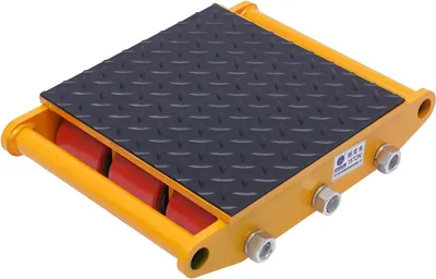Image de Roulettes de transport pour meubles - Chariot de transport de charges lourdes - Capacité de charge de 15 tonnes - Roues en acier avec revêtement en polyuréthane - Pour le transport de meubles - Dimensions : 37 x 26 x 9,5 cm