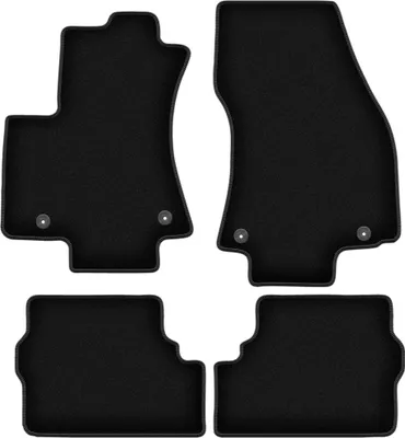 Obrázek produktu pro Velurové autokoberce na míru pro Opel Zafira A (1999-2005, minivan) černé, sada 4 ks, s úchyty