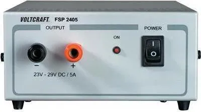 Zdjęcie produktu dla Voltcraft Labornetzgerät, Festspannung FSP 2405 24 - 29 V/DC 5 - 5 A 145 W 1 x (FSP 2405)