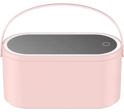 Immagine prodotto di Verk 24342 Organizzatore di cosmetici con specchio USB LED rosa