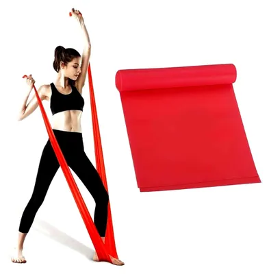 Produktbild von Fitnessbänder für Gymnastik mit Tragetasche und Übungsanleitung für Yoga, Pilates, Krafttraining und Physiotherapie