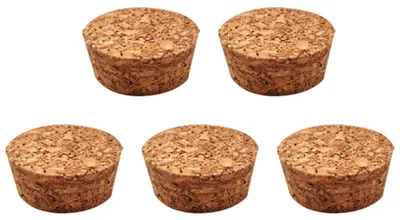 Produktbild von JIHUOO 12 Stück 5,1 cm konische Korkstopfen Weinflaschen-Ersatzkorken für Glas-B