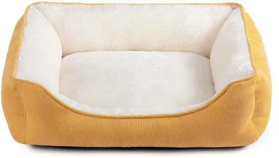 Produktbild von Kuschelbett für Katzen und kleine Hunde - Plüsch - 55 x 45 x 15 cm