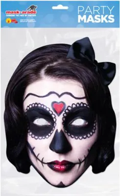 Produktbild von Day of the Dead - Masken - Frau schwarz - Maske