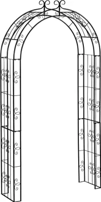 Produktbild von Dehner Rosenbogen Belmont, ca. 238 x 120 x 38 cm, Metall, schwarz