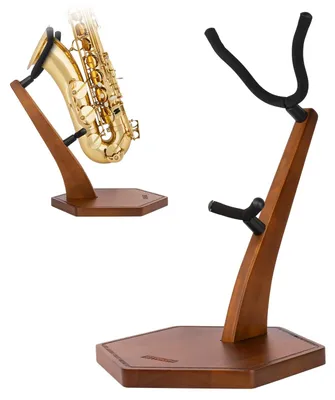 Productafbeelding van Solidchoice - Houten Saxofoonstandaard voor Alt/Tenor Saxofoon