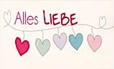 Produktbild von Wachsmotiv: \Alles Liebe\", 7,5x4,5cm, SB-Btl 1Stück"