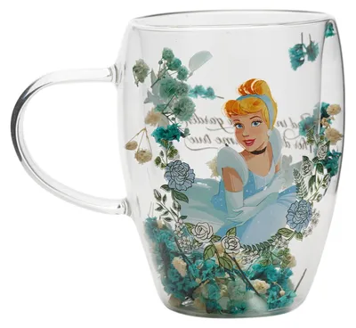 Produktbild von Prinzessinnen Blumendesign - Cinderella  - Teeglas