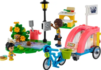 Produktbild von LEGO 41738 Friends Hunde-Rettungsfahrrad, Tierrettung-Spielzeug mit Welpen-Tierfiguren und Mini-Puppen aus 2023 für Kinder ab 6 Jahren, Tier- und Welpen-Pflege