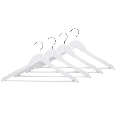 Image de Zeller 17141 Kleiderbügel 4-Er-Set weiß