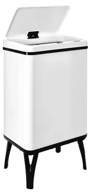 Image de Wellhome - Poubelle intelligente à ouverture automatique et manuelle, 40 l, transparente Transparente, taille unique