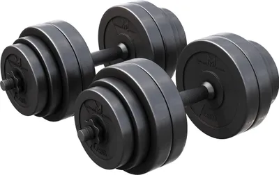 Produktbild von GYRONETICS® Kurzhantelset 30kg - 2er Set, Gewichte 8x2,5kg / 4x1,25kg / 4x0,75kg, mit 4 Sternverschlüssen, 25mm, Griff gerändelt, Rutschfest, Kunststoff - Kurzhanteln, Hantelset, Kurzhantel Set